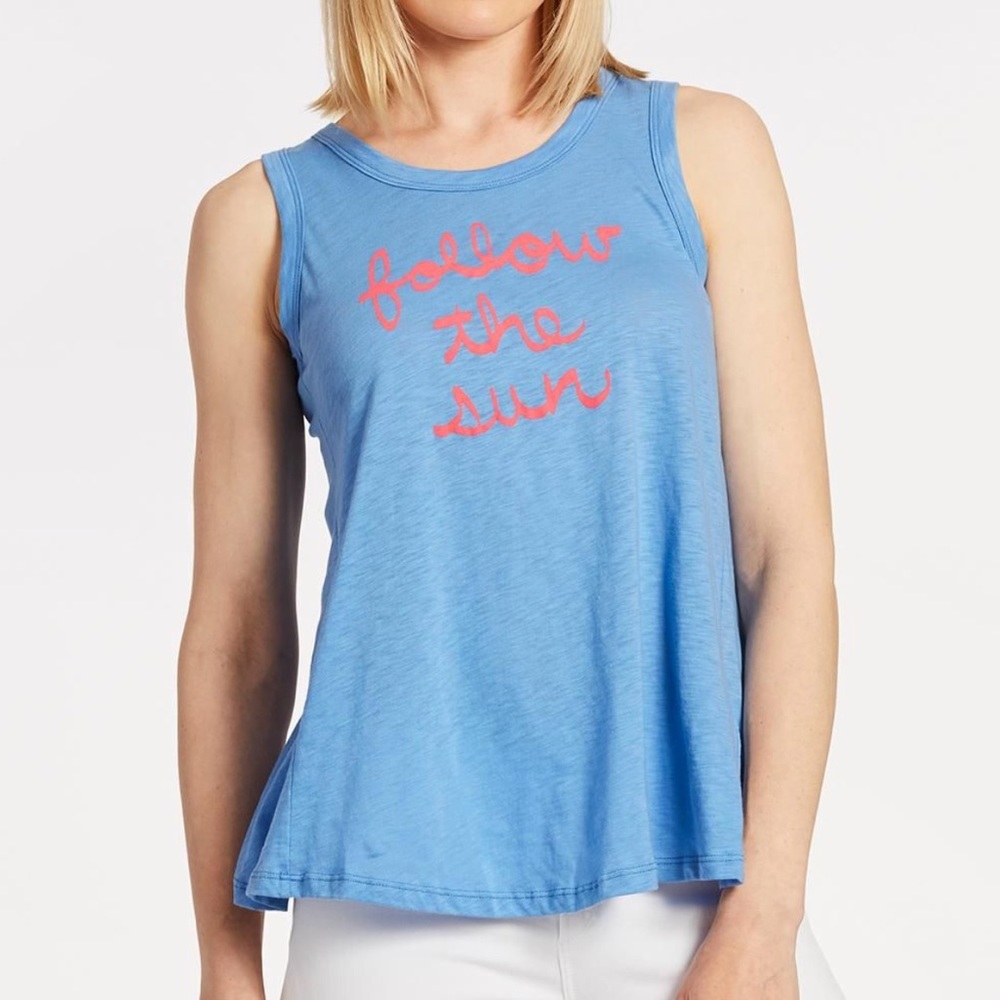 💙Sundry Follow the Sun Open Back Tank